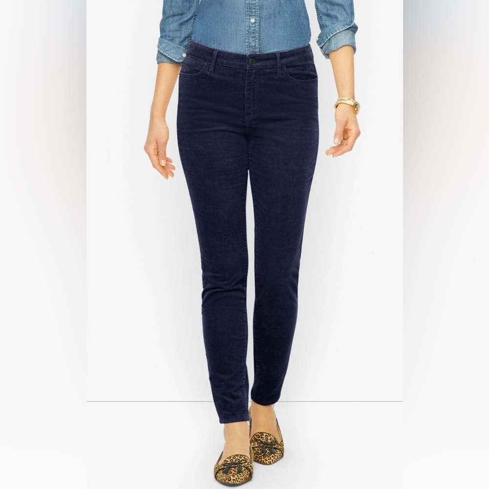 Talbots Stretch Corduroy Jeggings Blue Size 8P